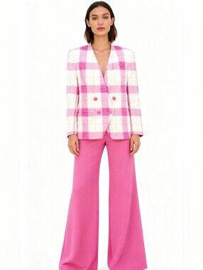 SASSCO London Checkered Blazer